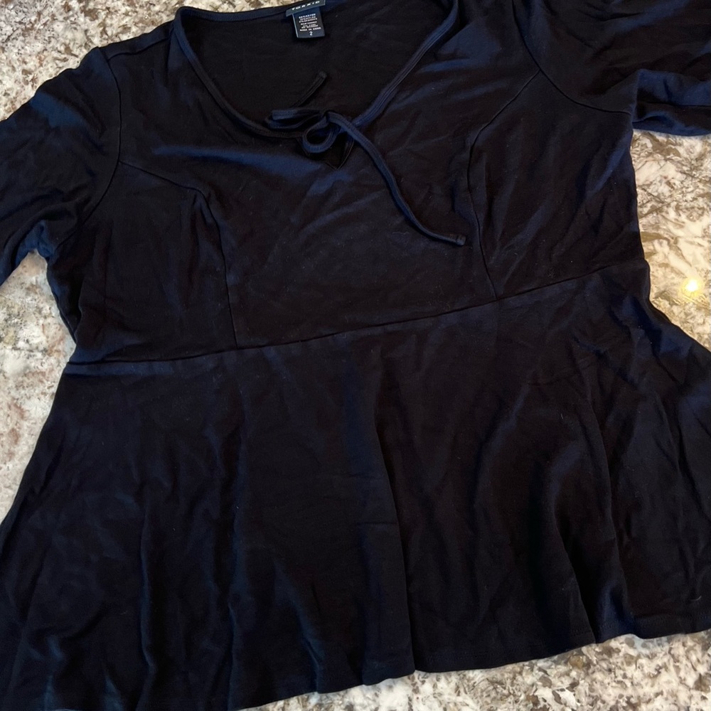 2X Torrid Plus Size Black Tank Top Shirt Womens Misses Soft Short Sleeve XXL